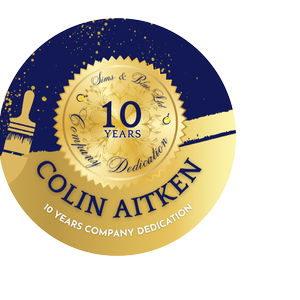 2022 Company Award, 10 Years Company Dedication, Colin Aitken