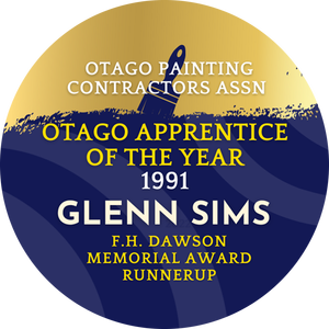 1991 F.H.Dawson Memorial Award, Otago Apprentice of the Year Runner Up - Glenn Sims