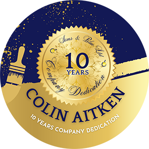 2022 Company Award, 10 Years Company Dedication - Colin Aitken