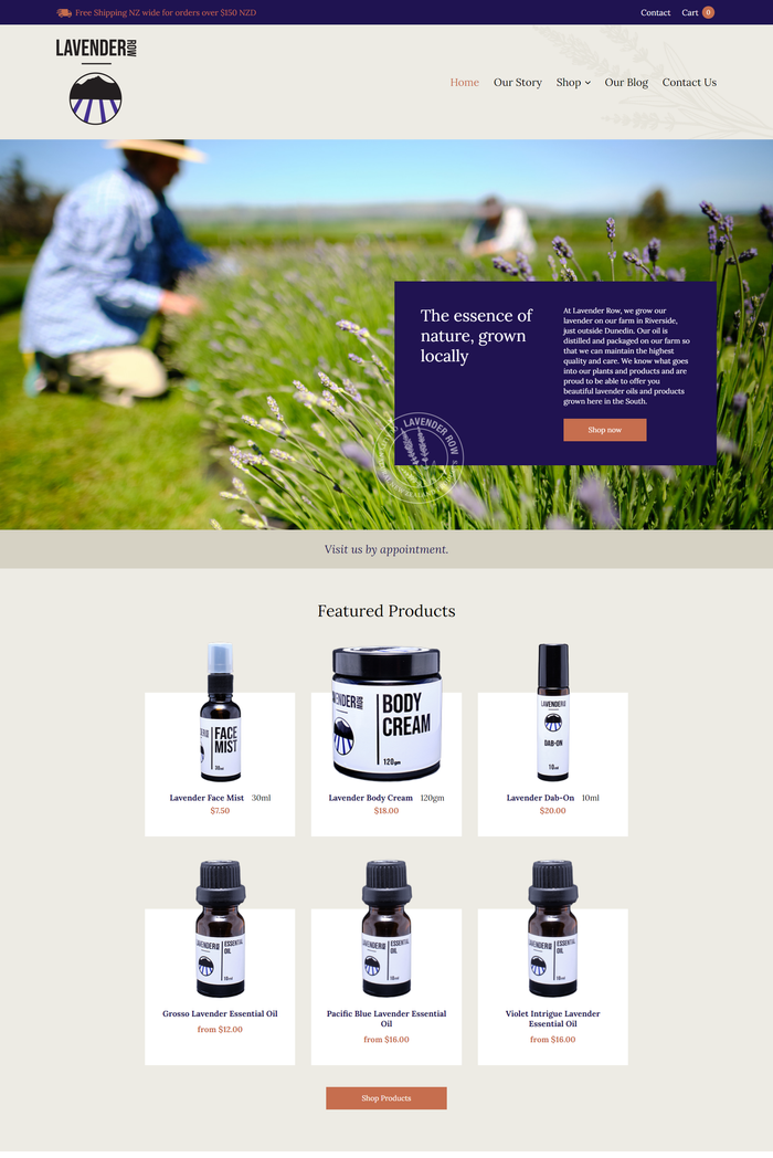 Lavender Row website browser view by Turboweb Lavender Row website browser view by Turboweb