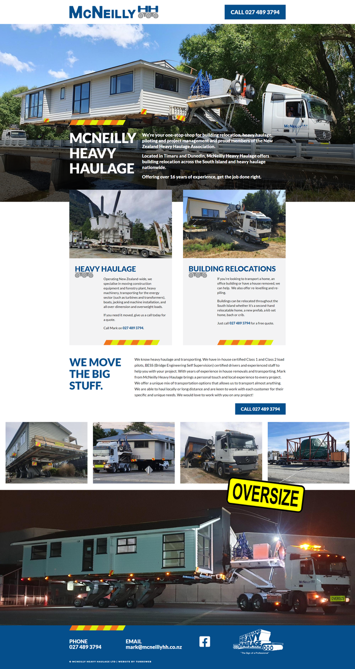 McNeilly Heavy Haulage website by Turboweb McNeilly Heavy Haulage website by Turboweb