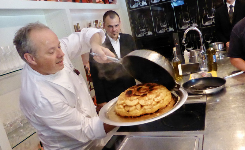 Chef Thierry Verrat and the tarte tatin