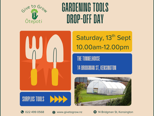 Advertisement for tool drop off day