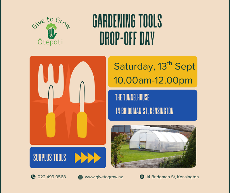 Advertisement for tool drop off day