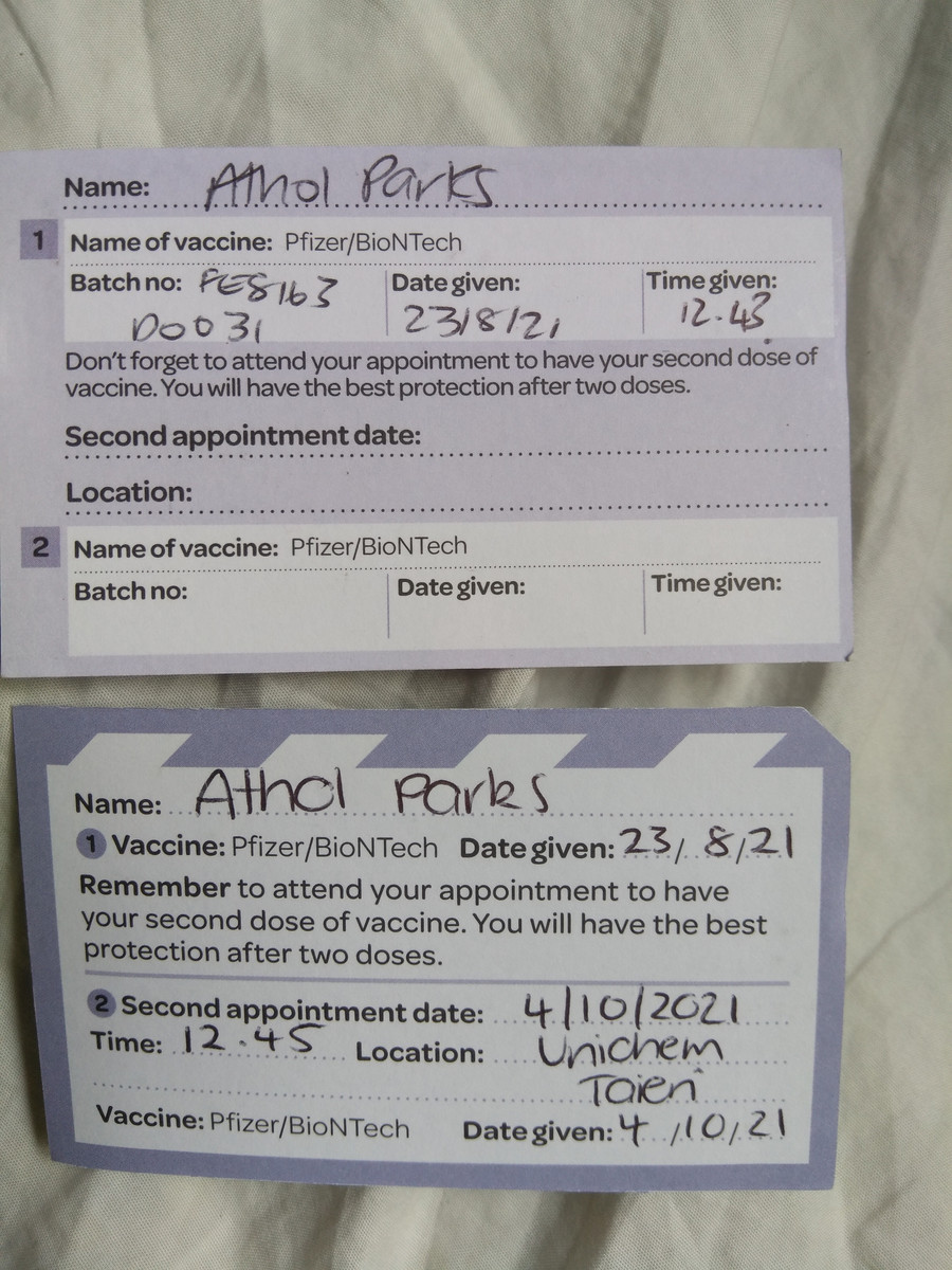 City Walks guide Athol Parks has received both his COVID-19 vaccinations.