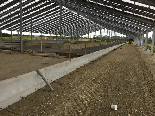 Feed and Tractor lane under construction