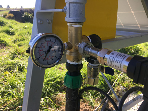 Pressure set up for Solaris Pro Pump Nind Dairy Services