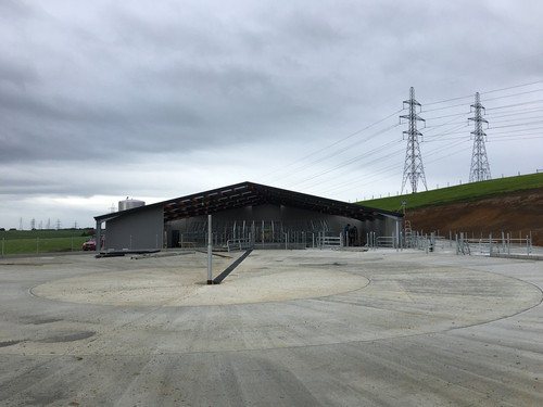 Dairy yard at Arrow Dairies