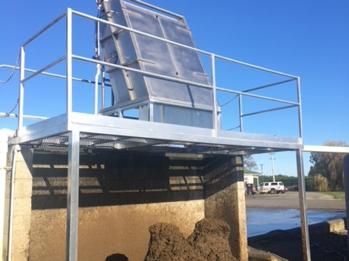 The GEA Sloped Screen Separator in operation at Sinclair Transport installed by Nind Dairy Services