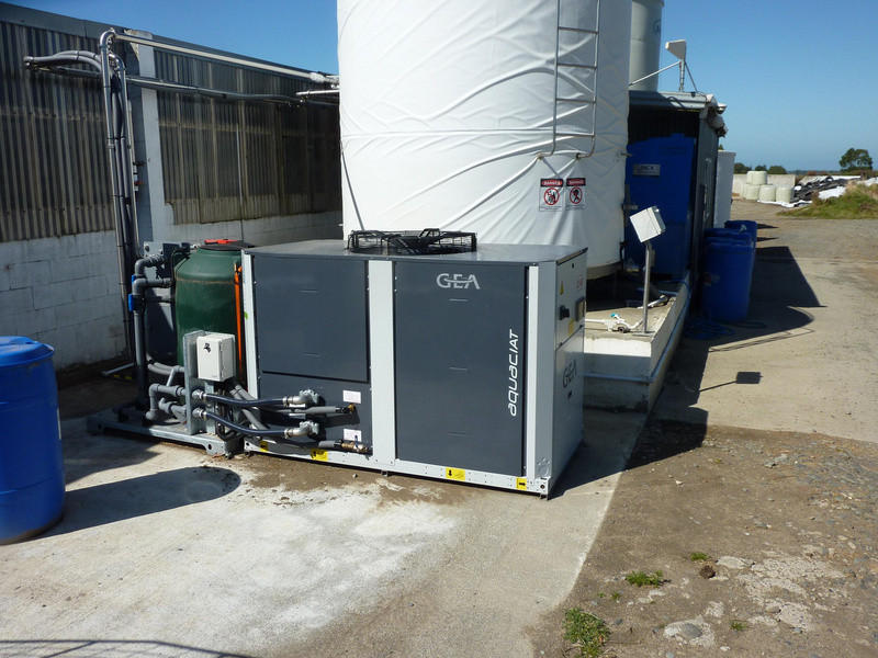 The GEA aquaCHILL unit at Burgundy Farms