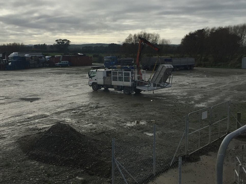 The prefabricated GEA Sloped Screen Separator delivered to Sinclair Transport