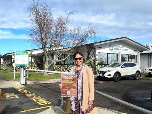 The image shows Ofa holding an example of the Mau Maru package. 