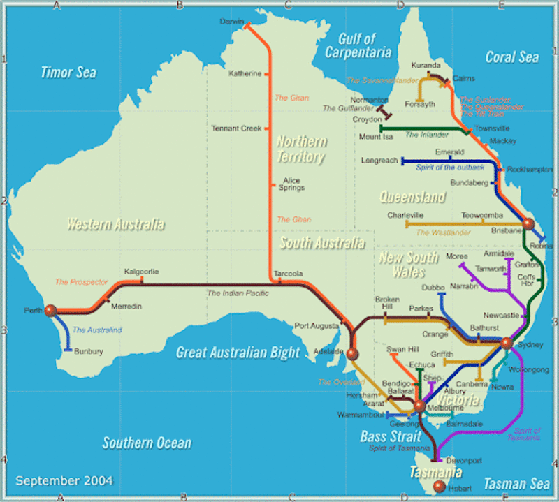 Australian Rail Network Circuit Logistics Australia