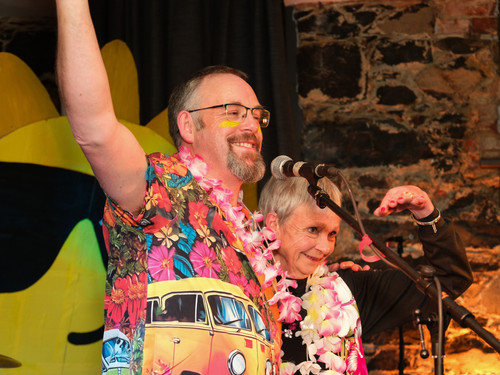 Bob celebrating his birthday