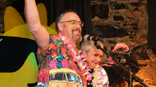 Bob celebrating his birthday