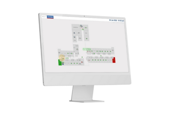 Real time location screen for Advance Care system