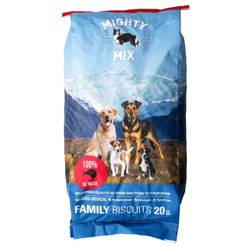 Mighty Mix Dog Food Dog Food Dog Biscuits, Dog Roll, Frozen