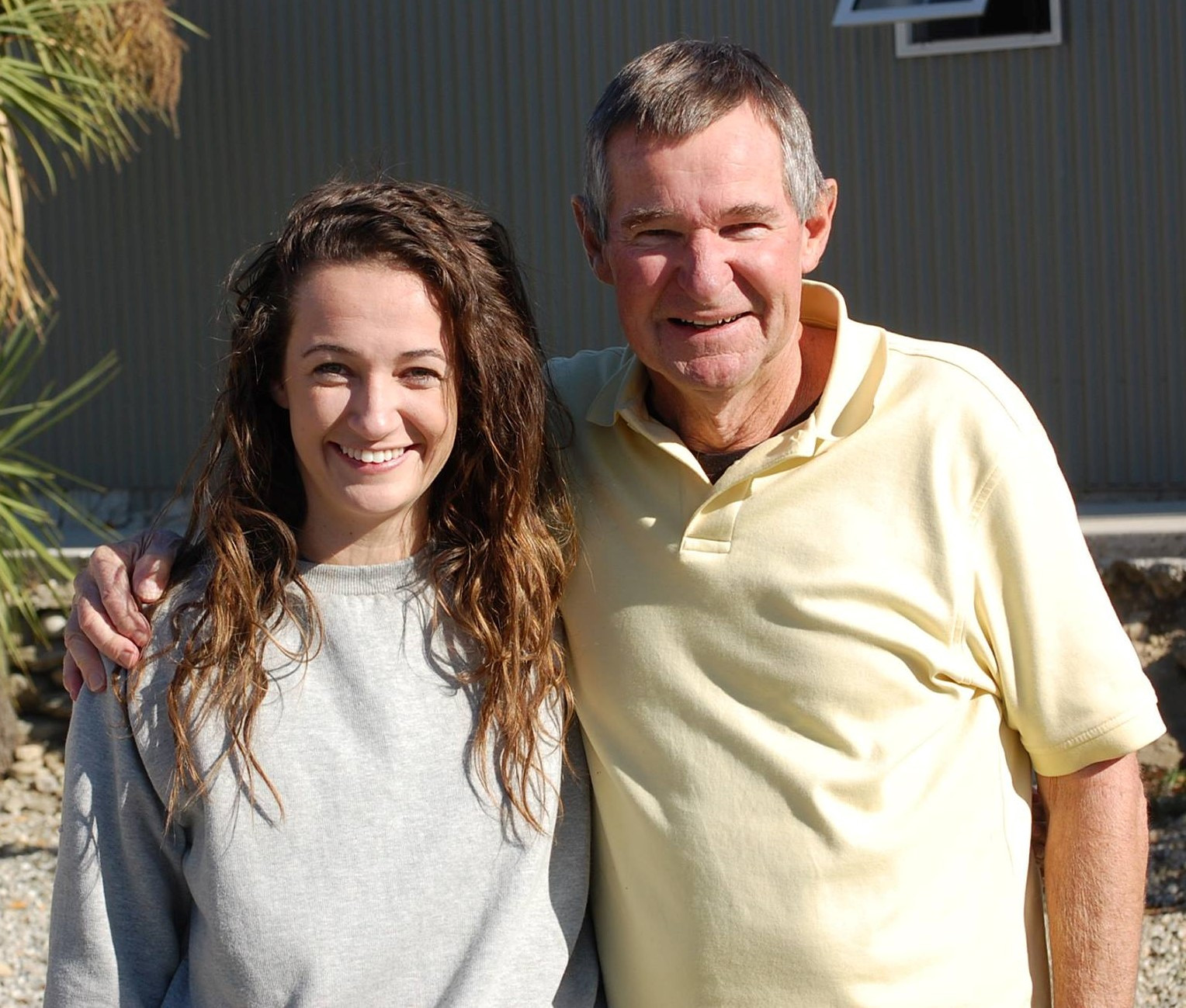 Brent and daughter Britney Akell Mighty Mix Dog Food Southern Manawatu Wellington