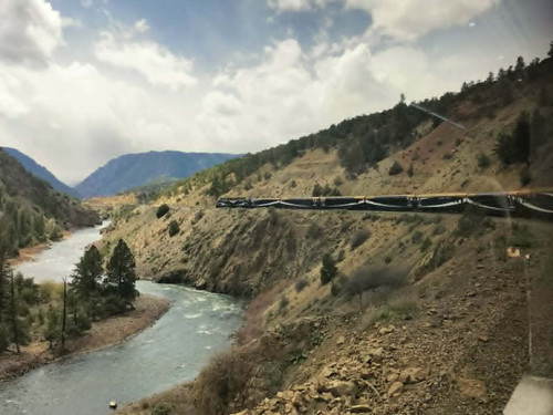 View from Canyon Spirit Denver to Glenwood Springs