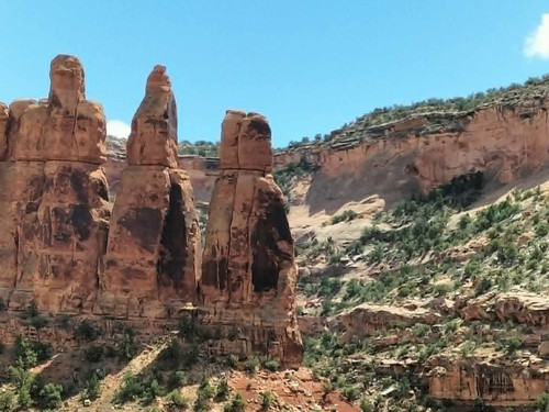 View outside train from Glenwood Springs to Moab