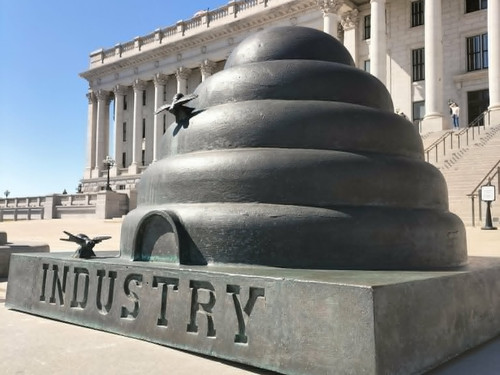 Beehive outside Capitol Building in Salt Lake City