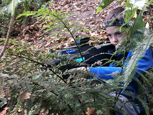 The bush makes for a great backdrop for Battle Combat laser tag