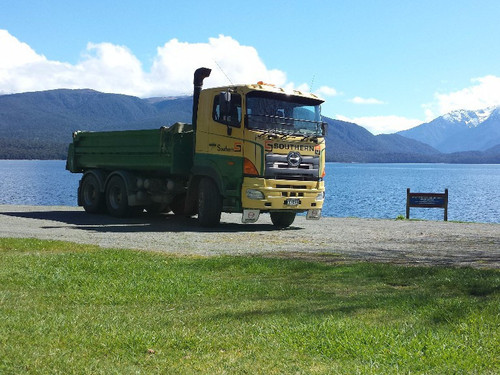 Southern Transport Truck Number 5 parked up in Te Anau