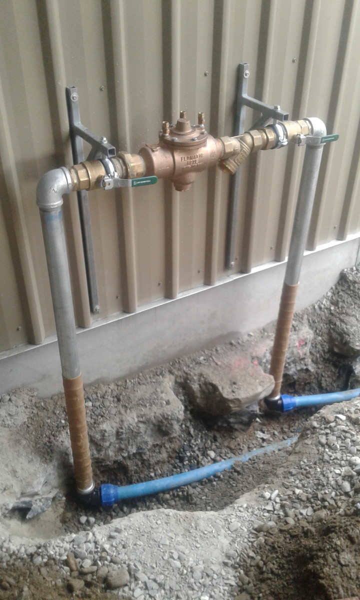 The plumbing and drainage at the cherry packhouse facilities