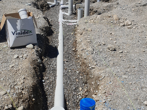 The extensive drainage going in at the Cromwell Hospital