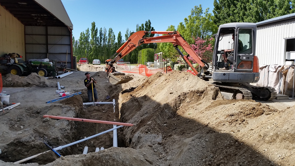 Drains near the packhouse 