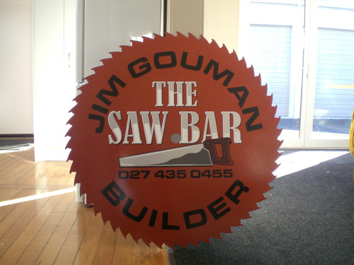 The Saw Bar Builder design by Signworks