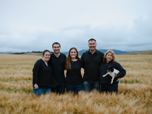 Pearl our Jack Russell terrier sneaking into the family photo