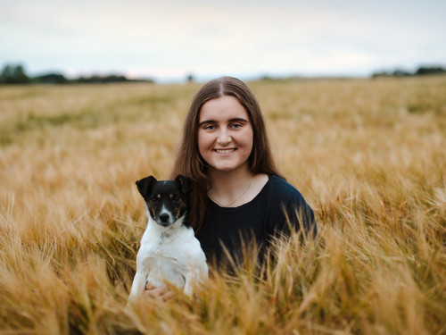 Pearl loves farm life in the field on Bowalley Free Range farms